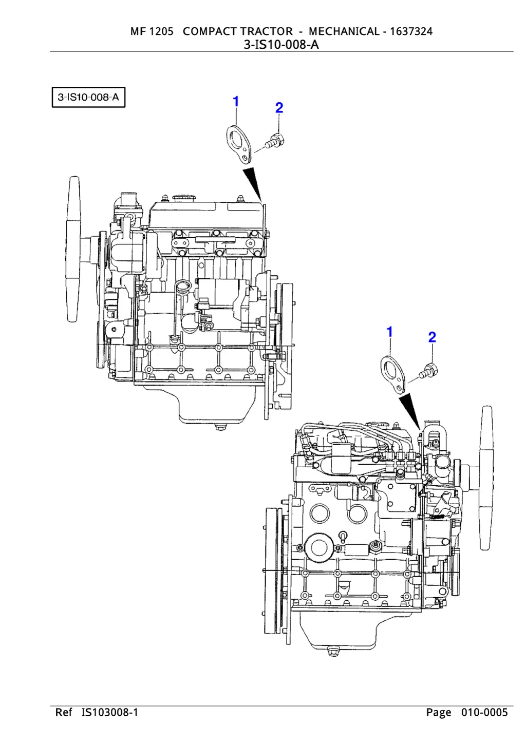 mf 1205 compact tractor mechanical 1637324