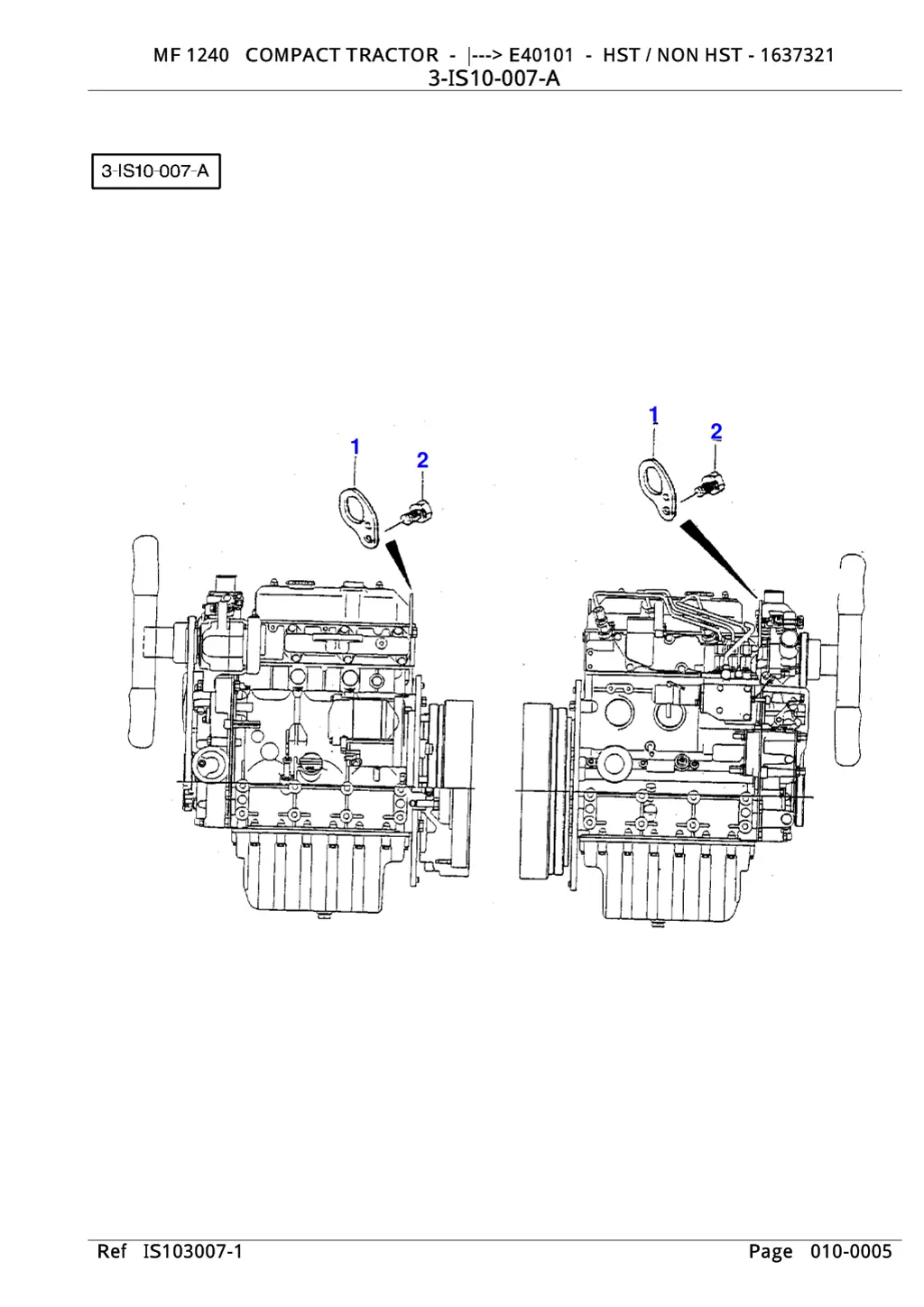 mf 1240 compact tractor e40101