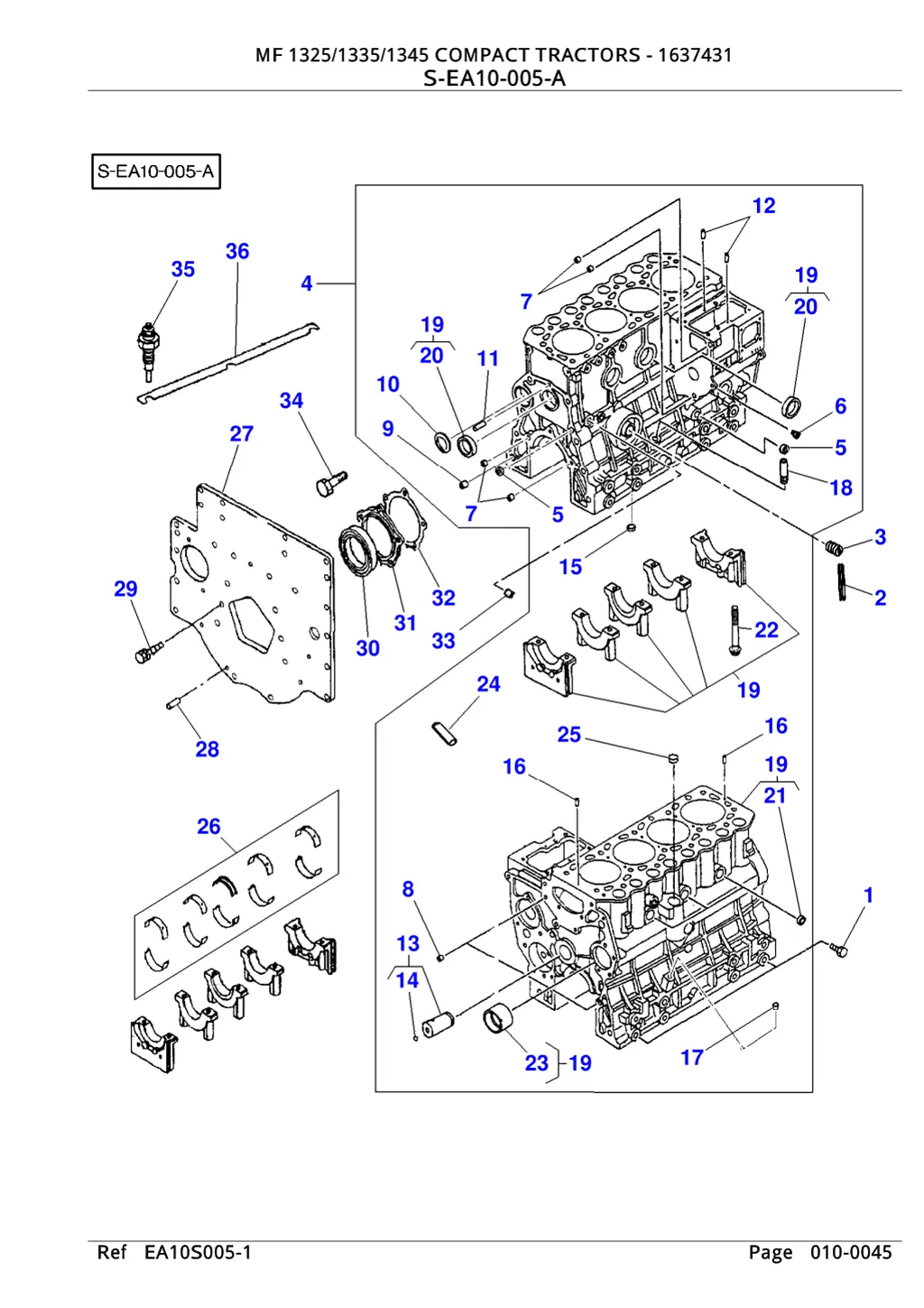 mf 1325 1335 1345 compact tractors 1637431 1