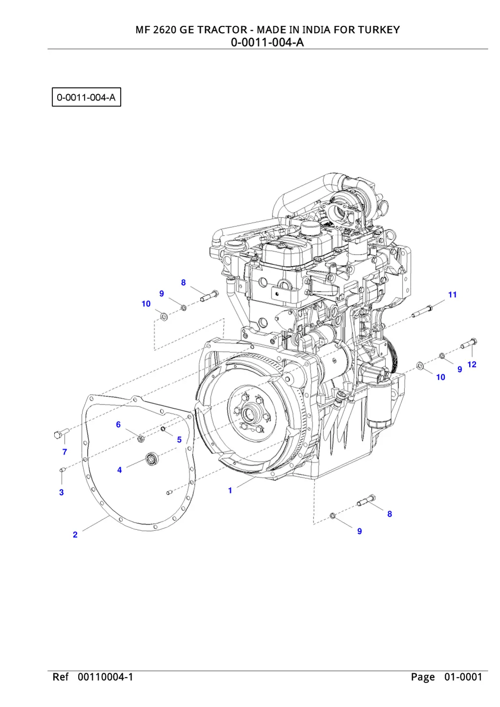 mf 2620 ge tractor made in india for turkey