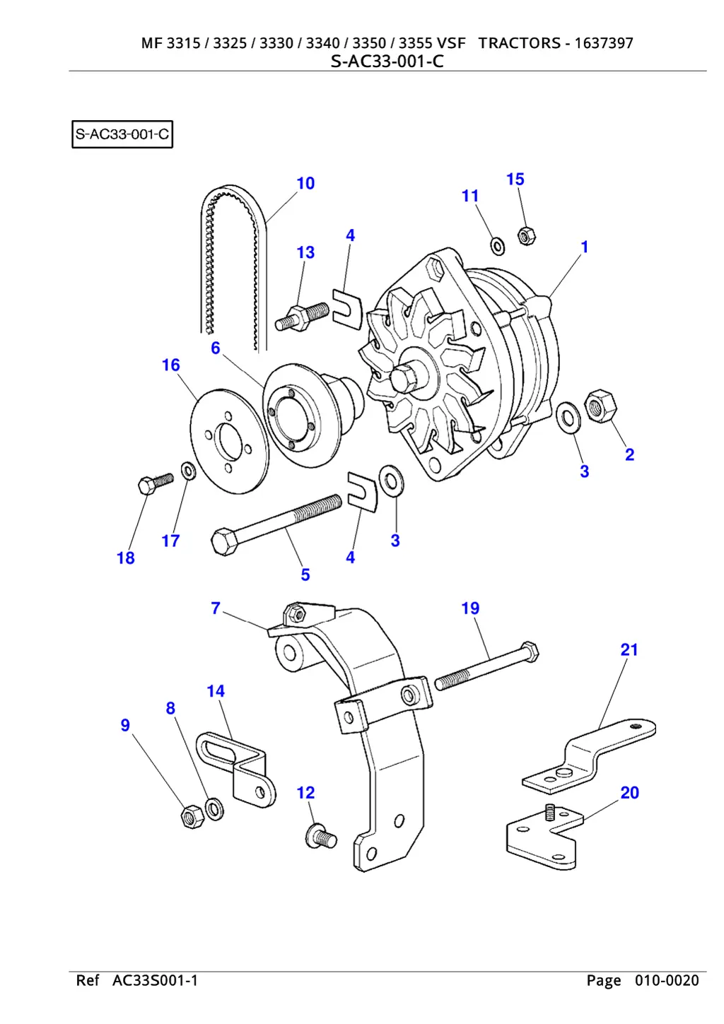 mf 3315 3325 3330 3340 3350 3355 vsf tractors 3