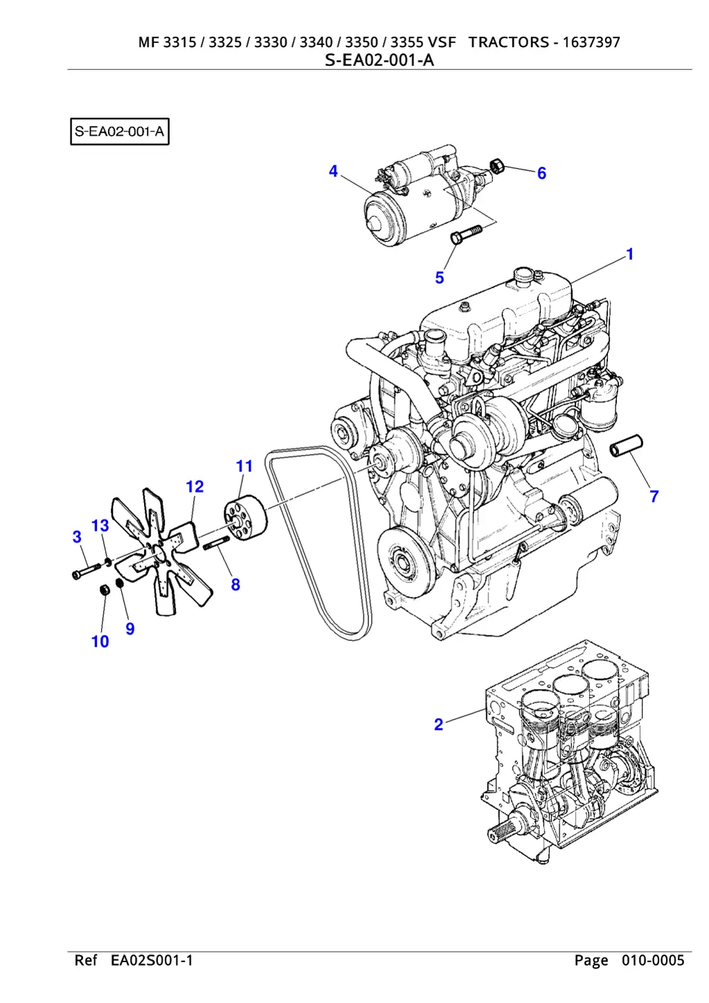 mf 3315 3325 3330 3340 3350 3355 vsf tractors