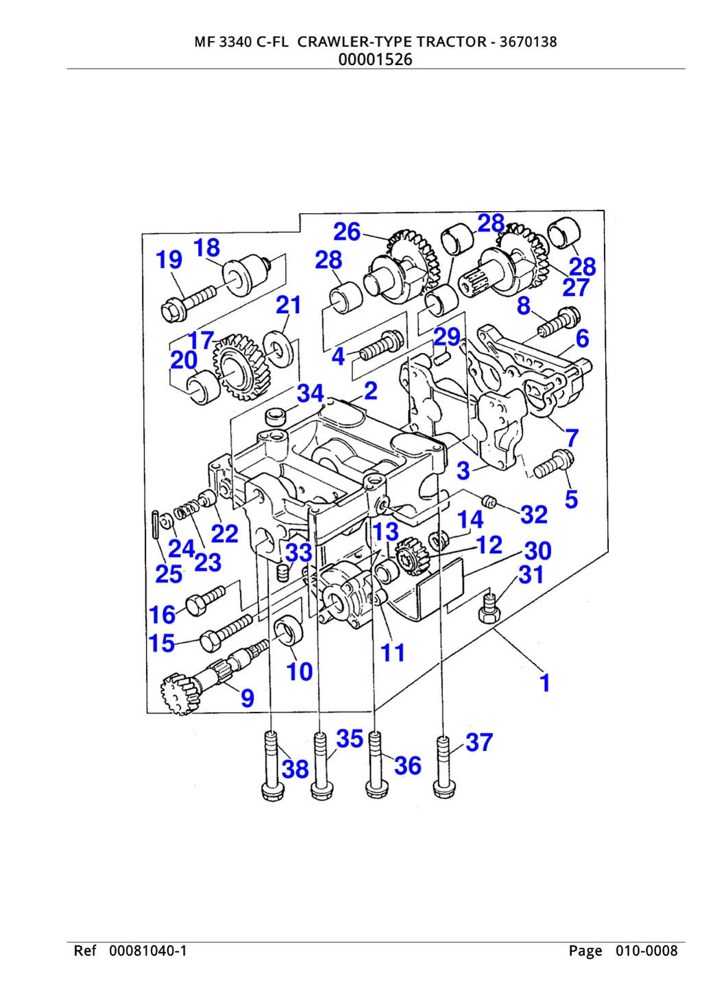 mf 3340 c fl crawler type tractor 3670138 mf 3340 7