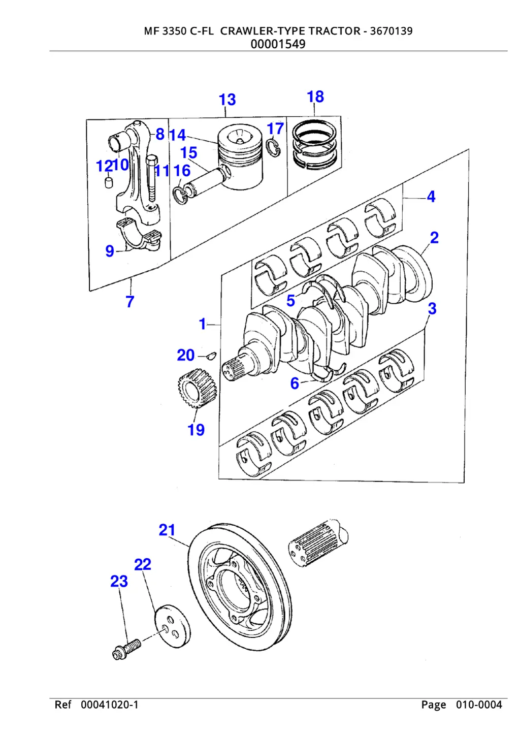 mf 3350 c fl crawler type tractor 3670139 mf 3350 3