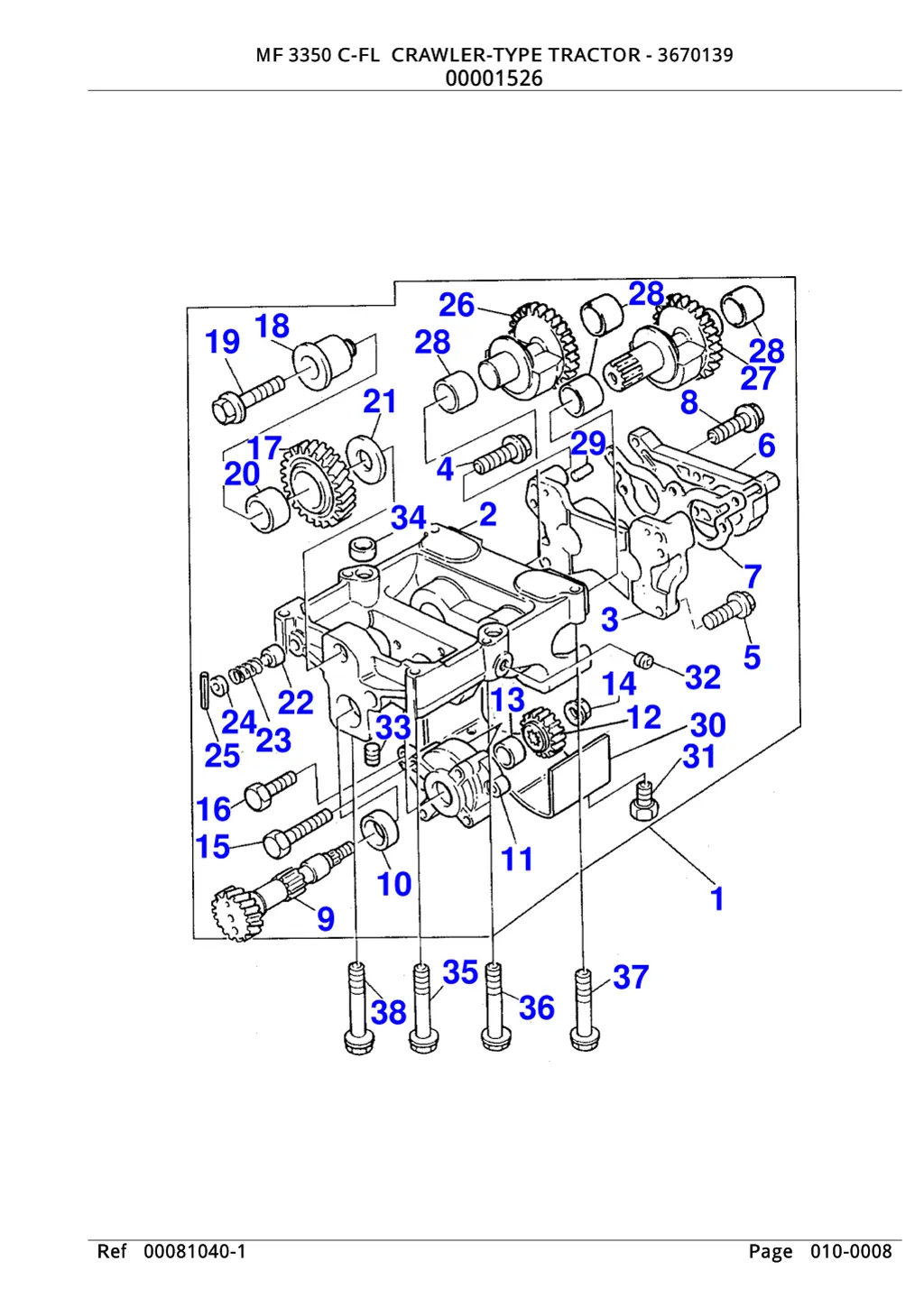 mf 3350 c fl crawler type tractor 3670139 mf 3350 7