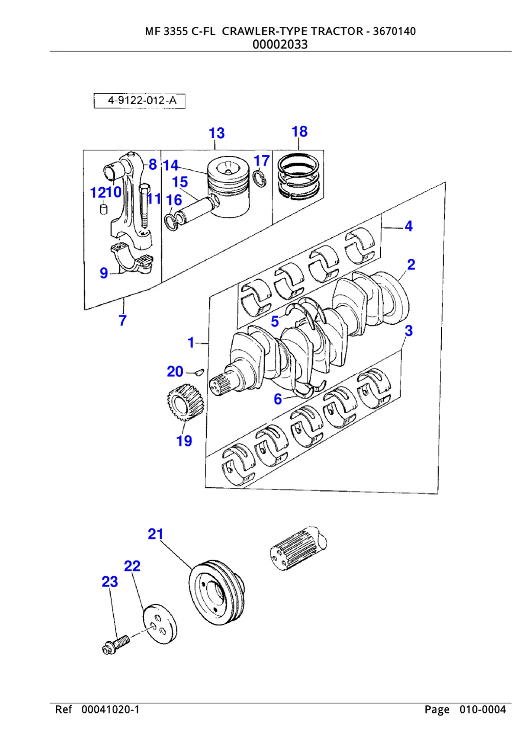 mf 3355 c fl crawler type tractor 3670140 mf 3355 3