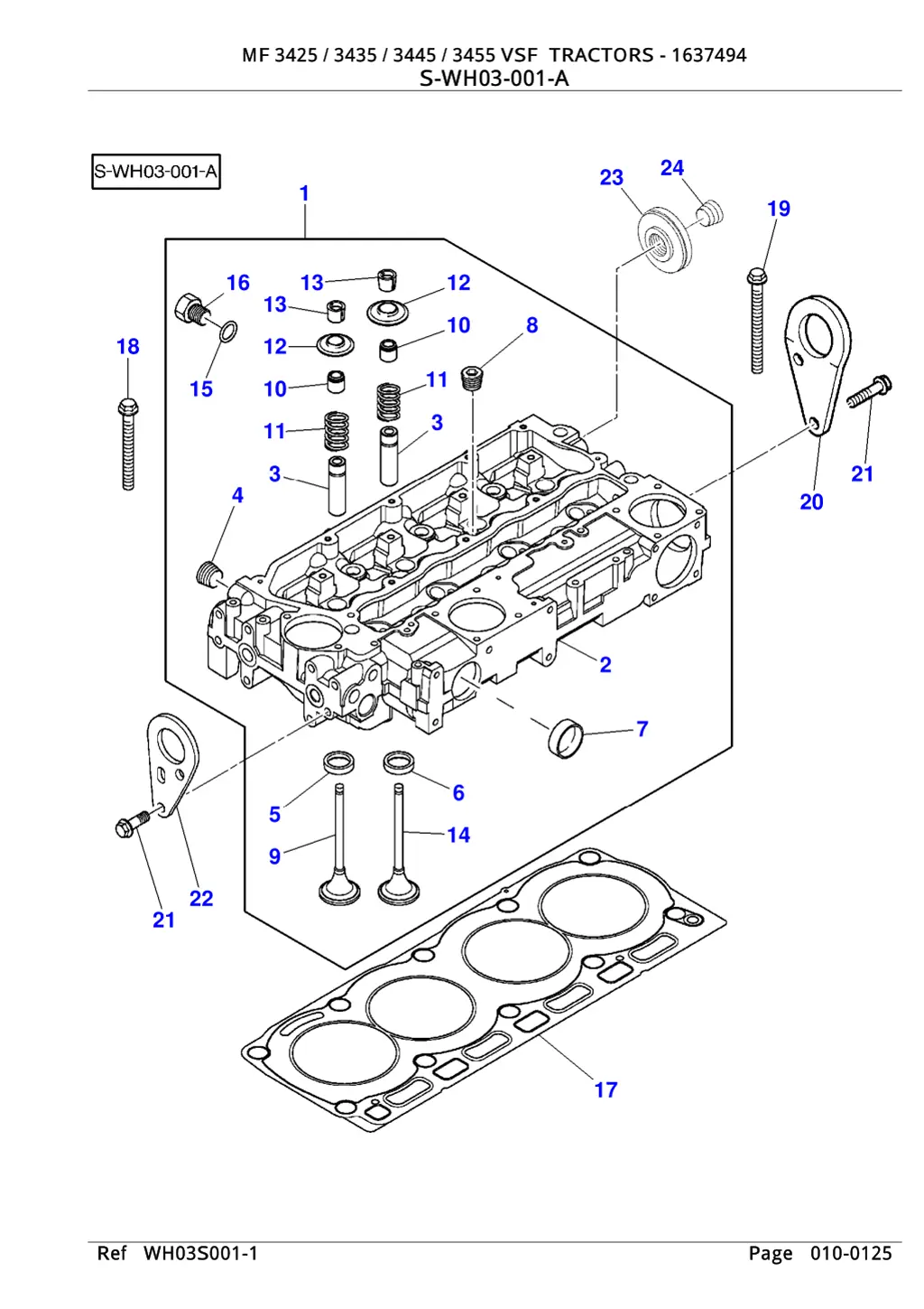 mf 3425 3435 3445 3455 vsf tractors 1637494 5