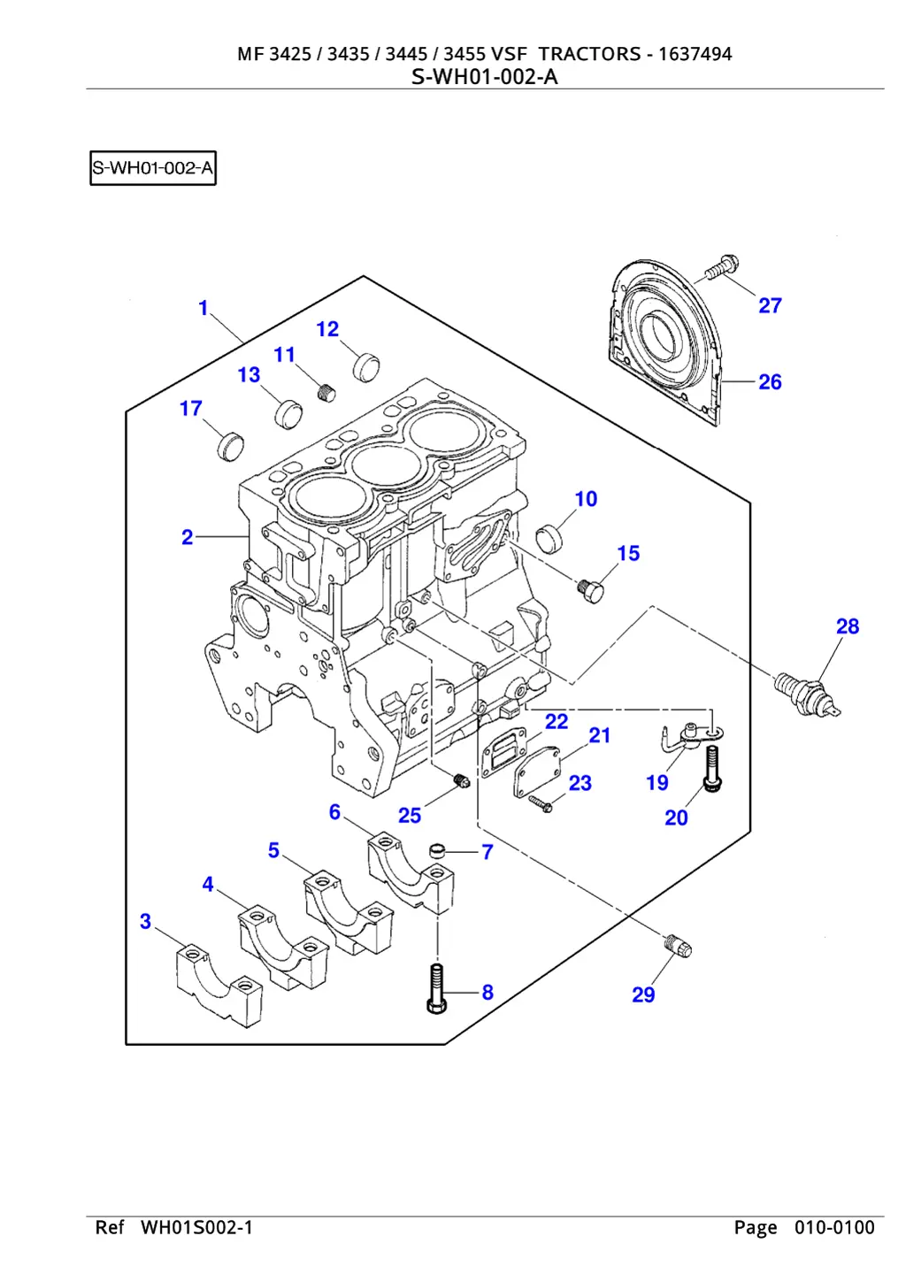 mf 3425 3435 3445 3455 vsf tractors 1637494