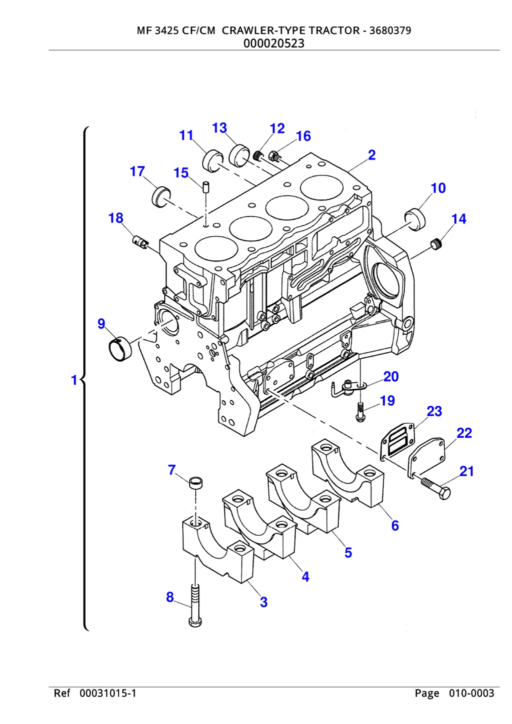 mf 3425 cf cm crawler type tractor 3680379 2