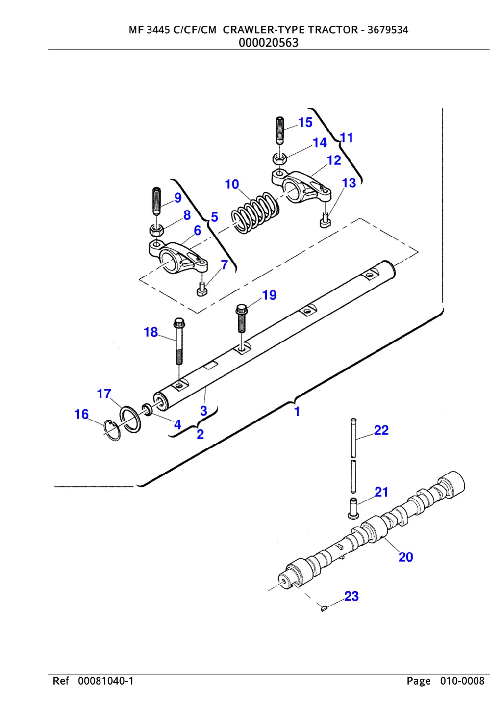 mf 3445 c cf cm crawler type tractor 3679534 5