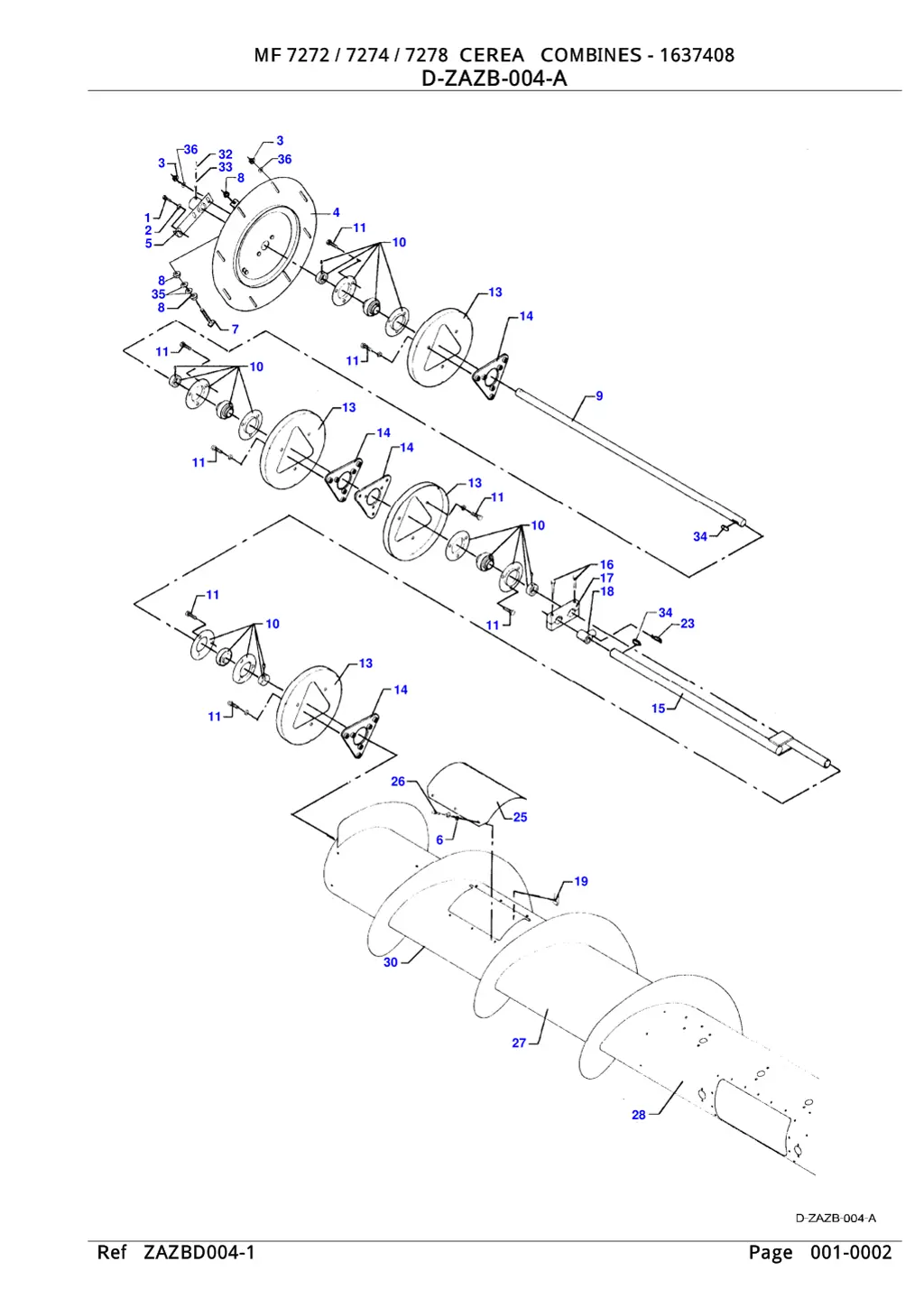 mf 7272 7274 7278 cerea combines 1637408 mf 7272 1