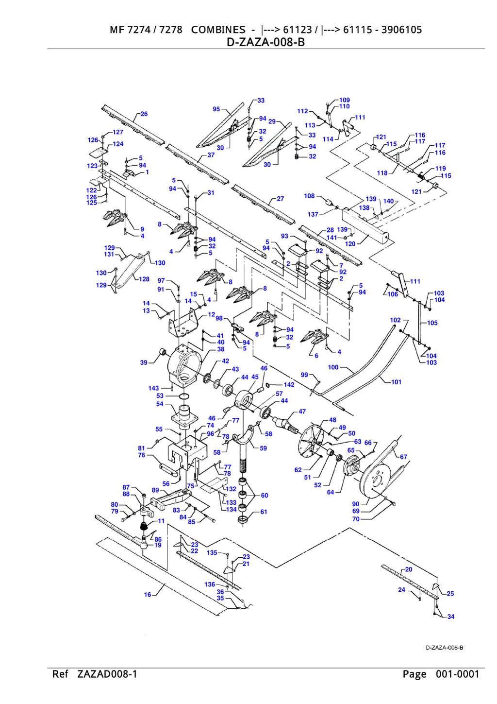 mf 7274 7278 combines 61123 61115 3906105 mf 7274