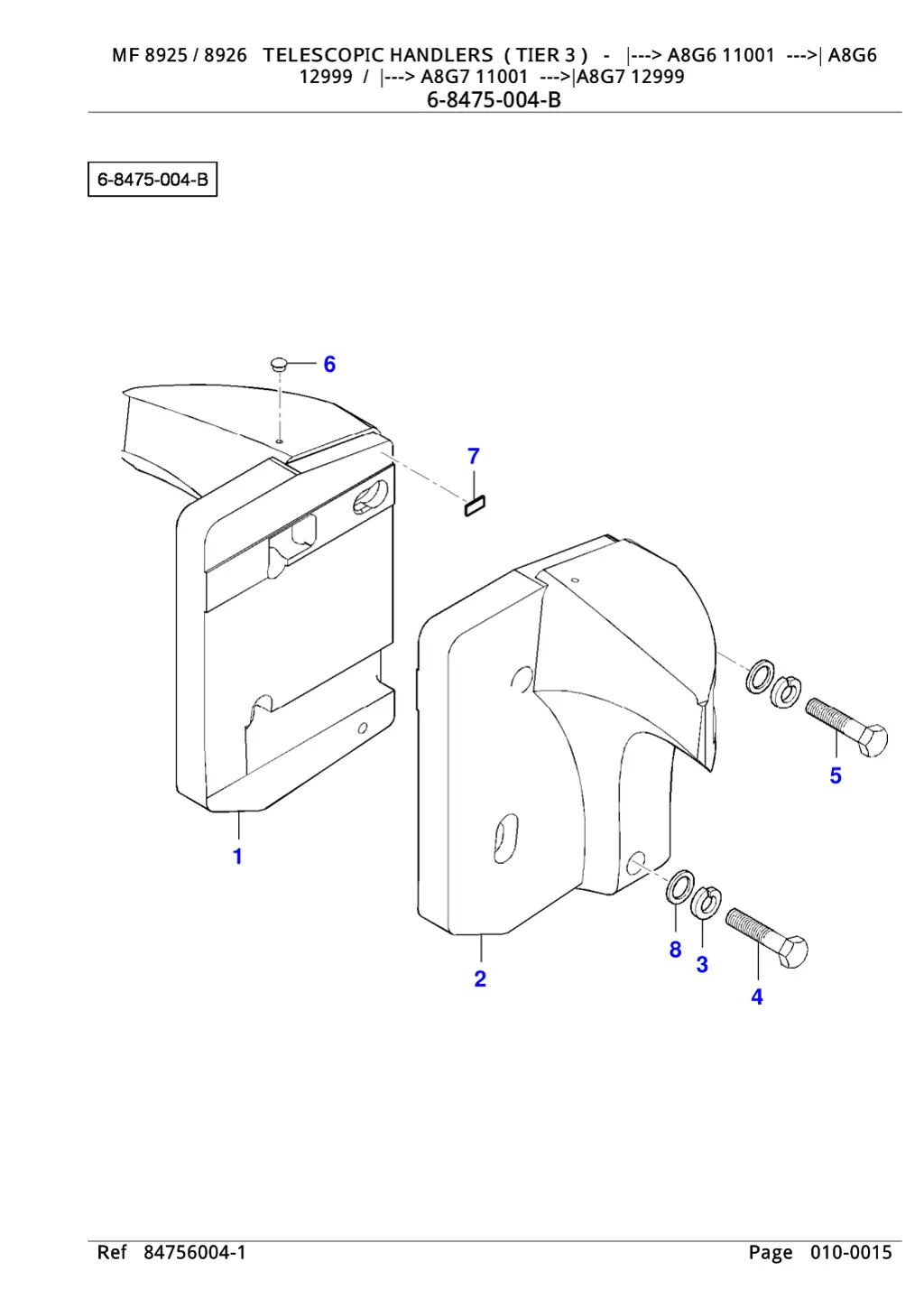 mf 8925 8926 telescopic handlers tier 3 a8g6 2