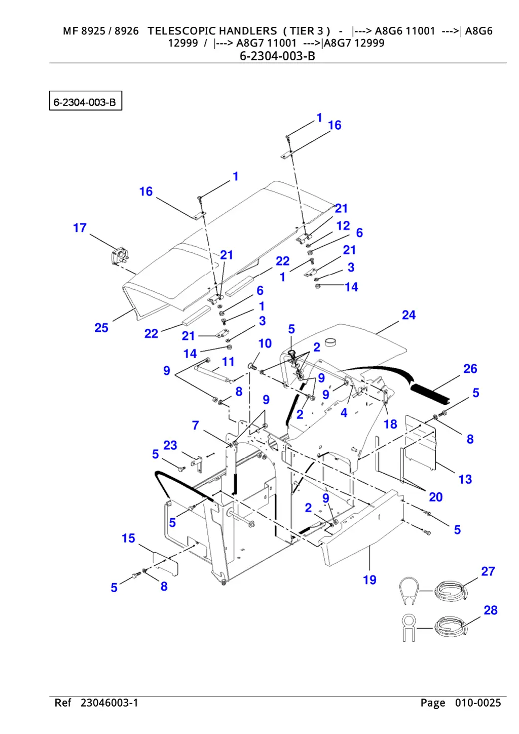 mf 8925 8926 telescopic handlers tier 3 a8g6 4