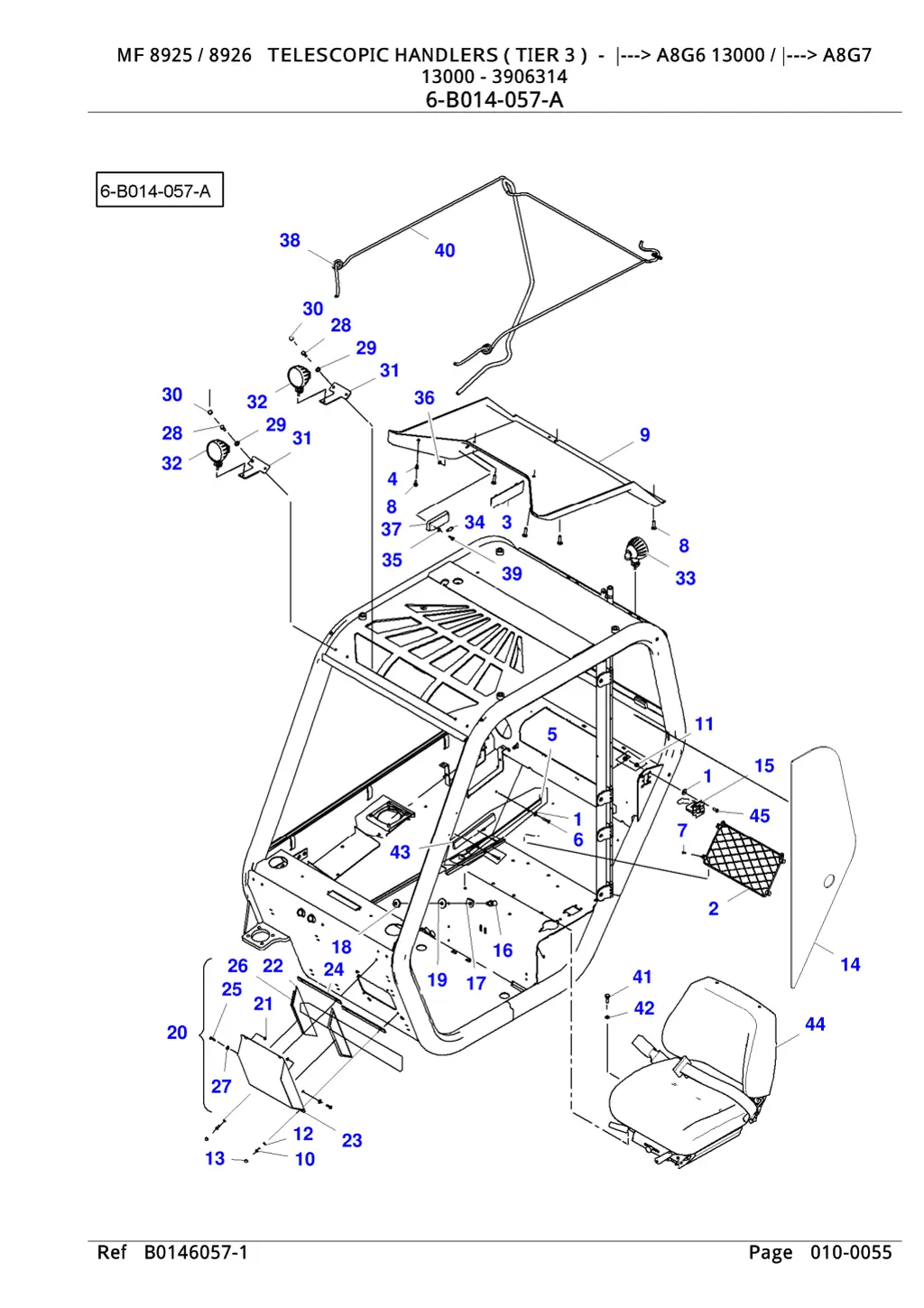 mf 8925 8926 telescopic handlers tier 3 a8g6 10