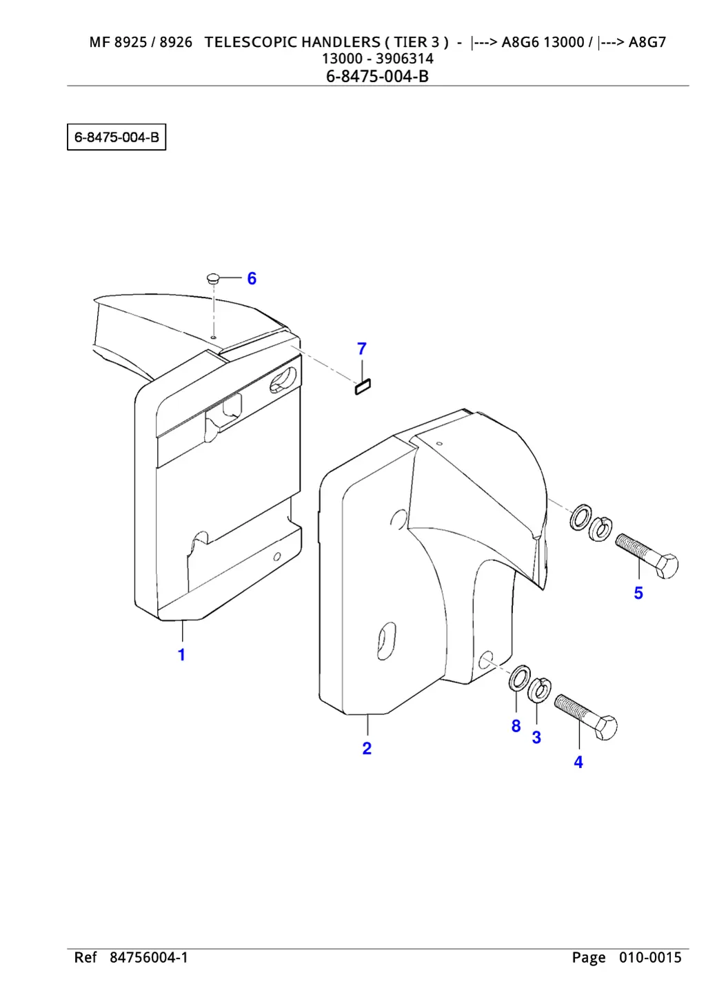 mf 8925 8926 telescopic handlers tier 3 a8g6 2