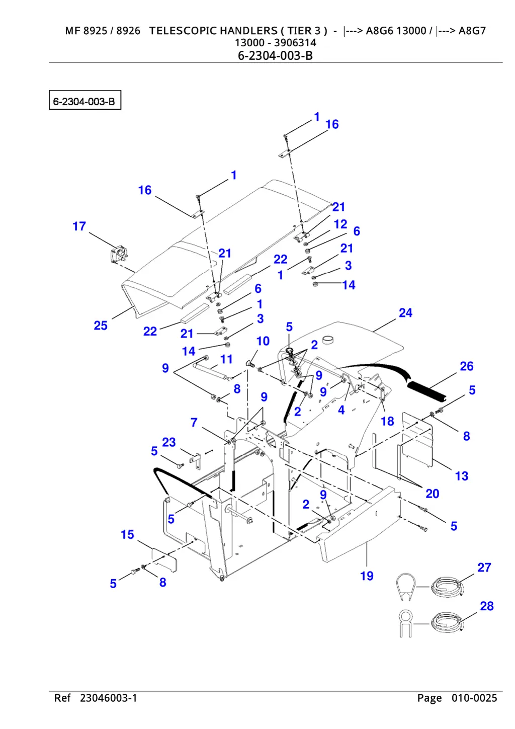 mf 8925 8926 telescopic handlers tier 3 a8g6 4