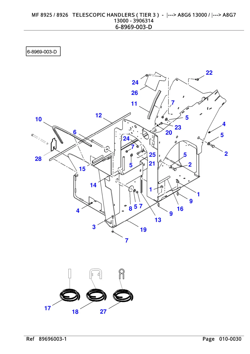 mf 8925 8926 telescopic handlers tier 3 a8g6 5