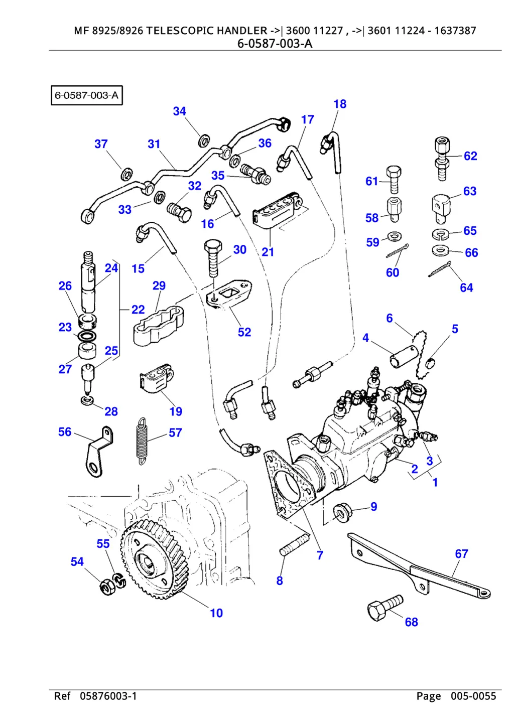 mf 8925 8926 telescopic handler 3600 11227 3601 10