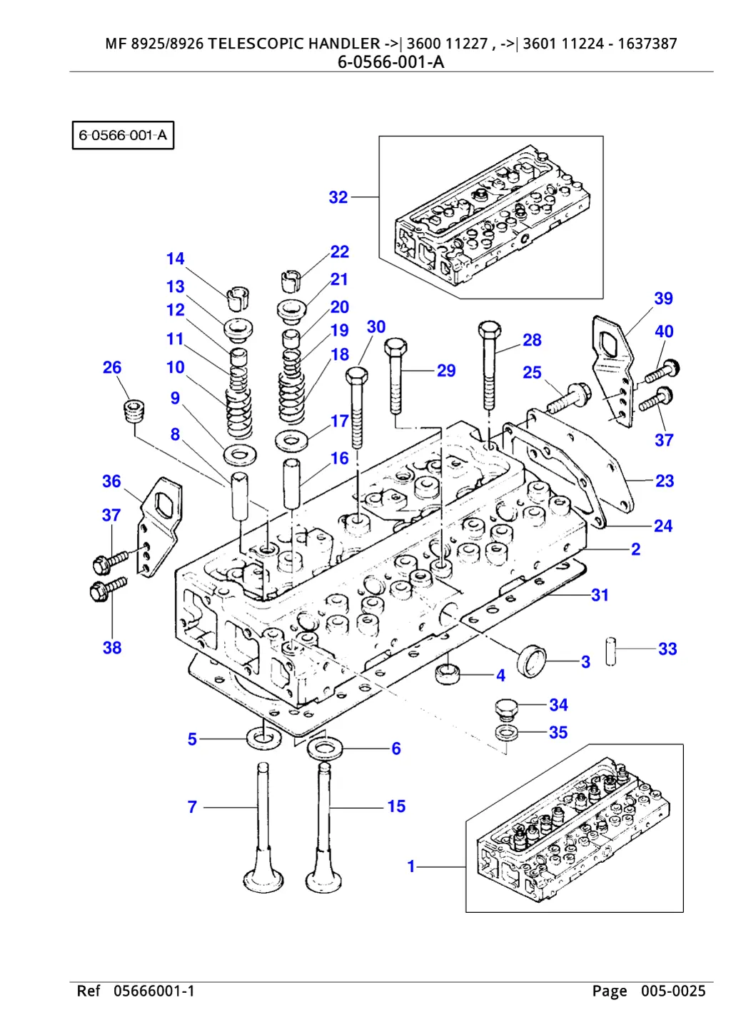 mf 8925 8926 telescopic handler 3600 11227 3601 4