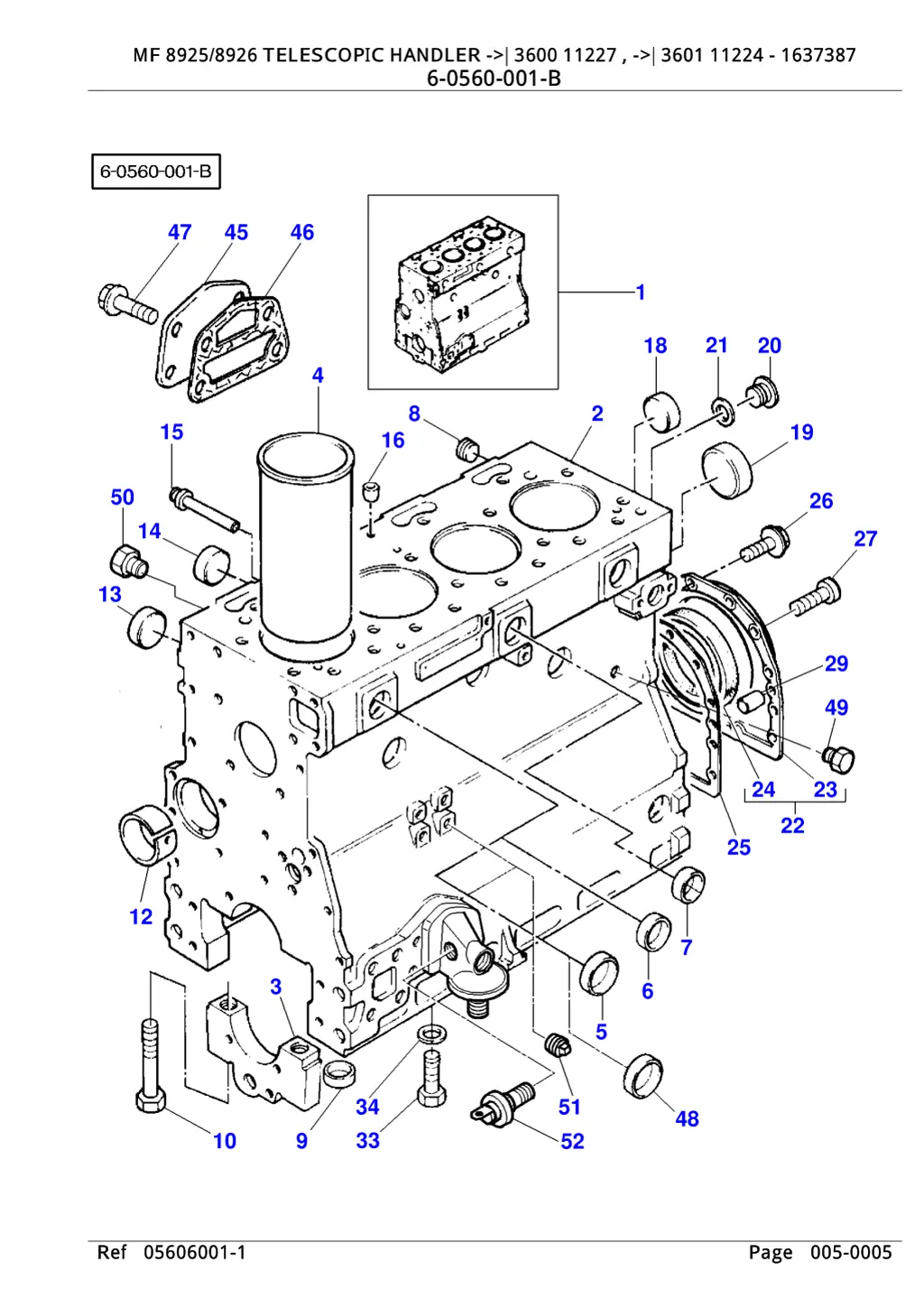 mf 8925 8926 telescopic handler 3600 11227 3601