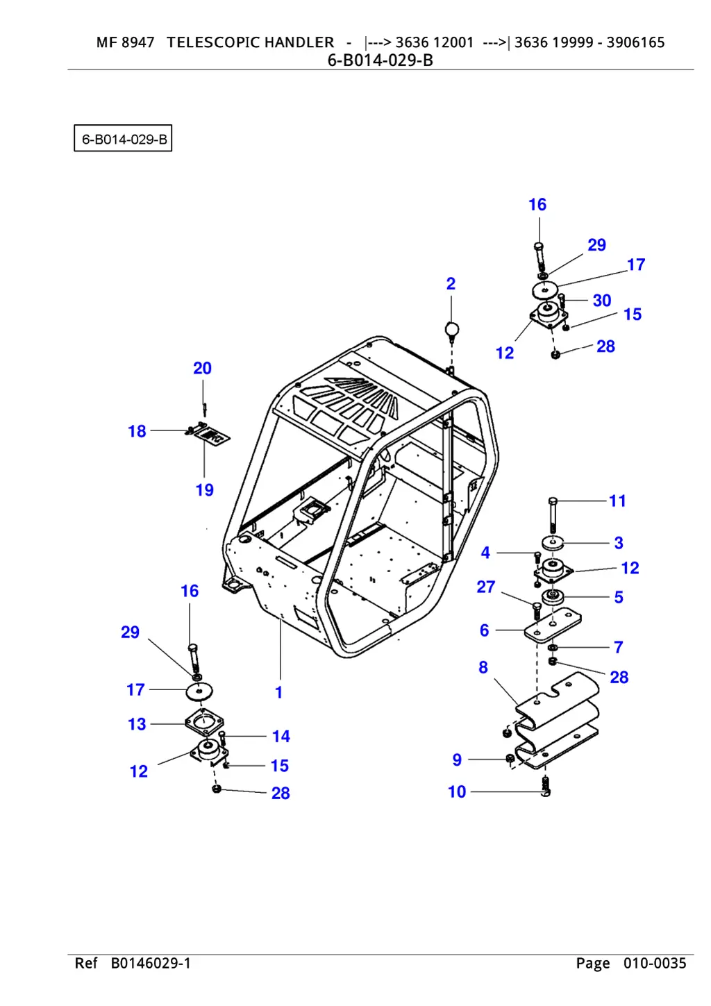 mf 8947 telescopic handler 3636 12001 3636 19999 6