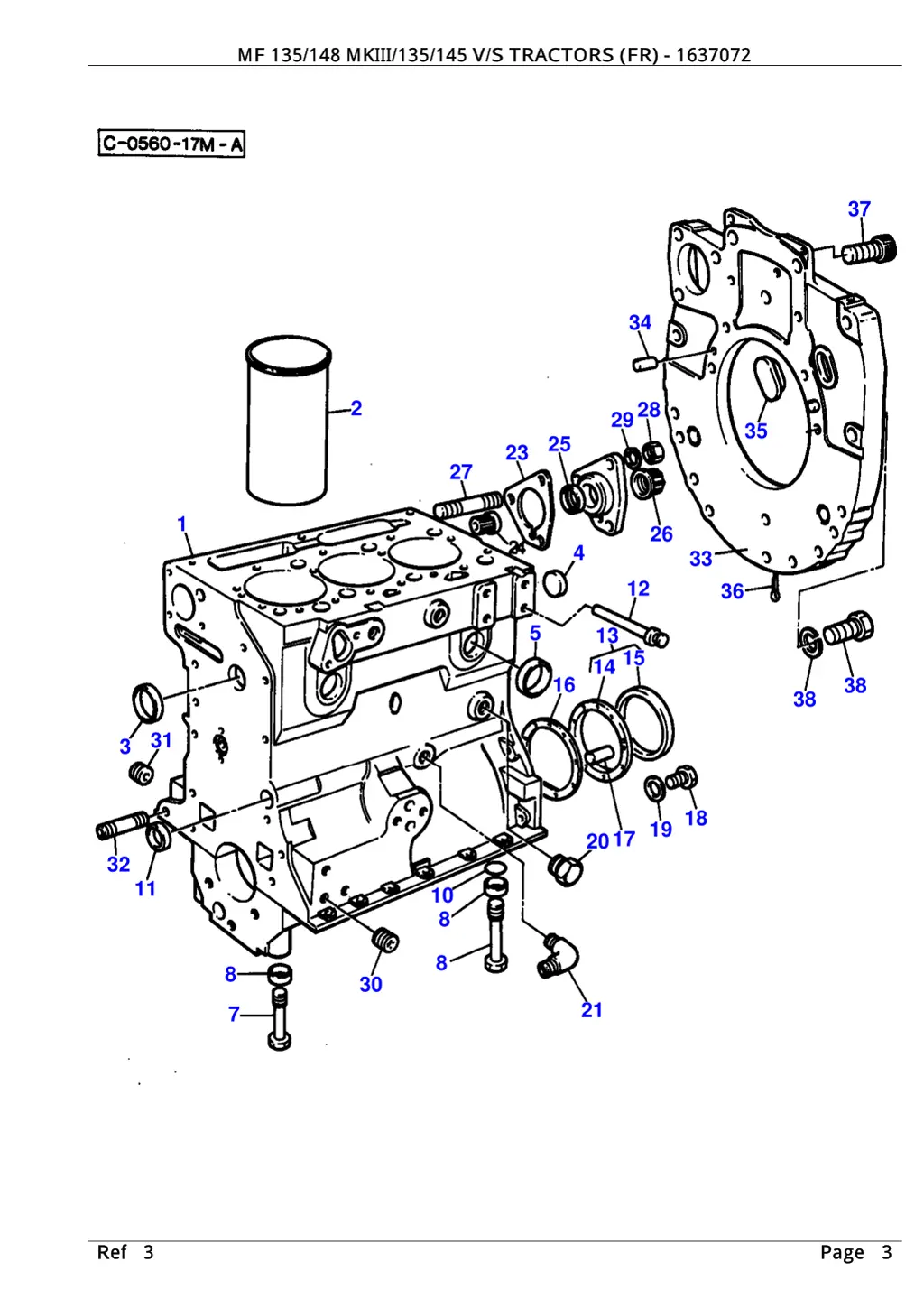 mf 135 148 mkiii 135 145 v s tractors fr 1637072 2