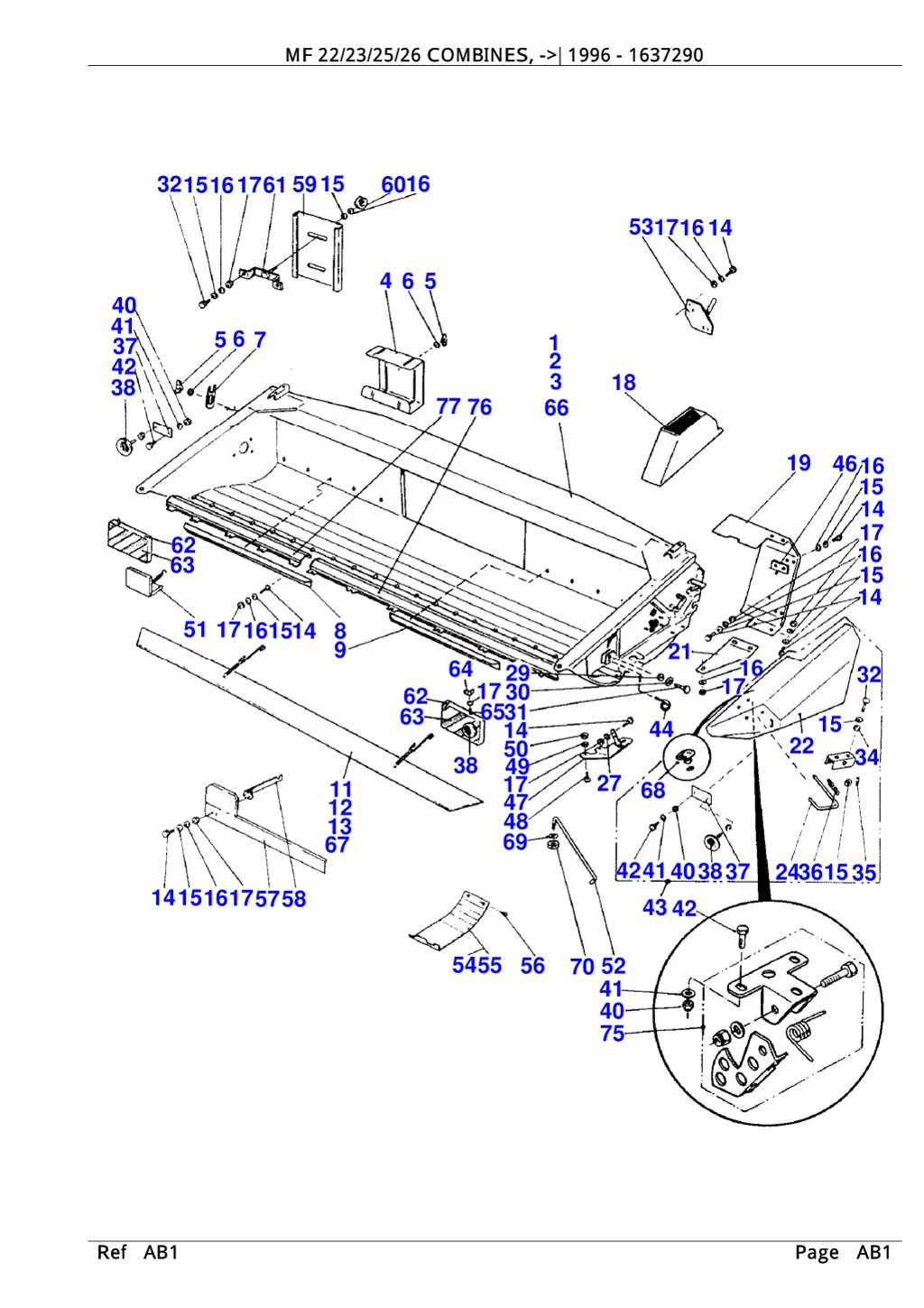 mf 22 23 25 26 combines 1996 1637290 1