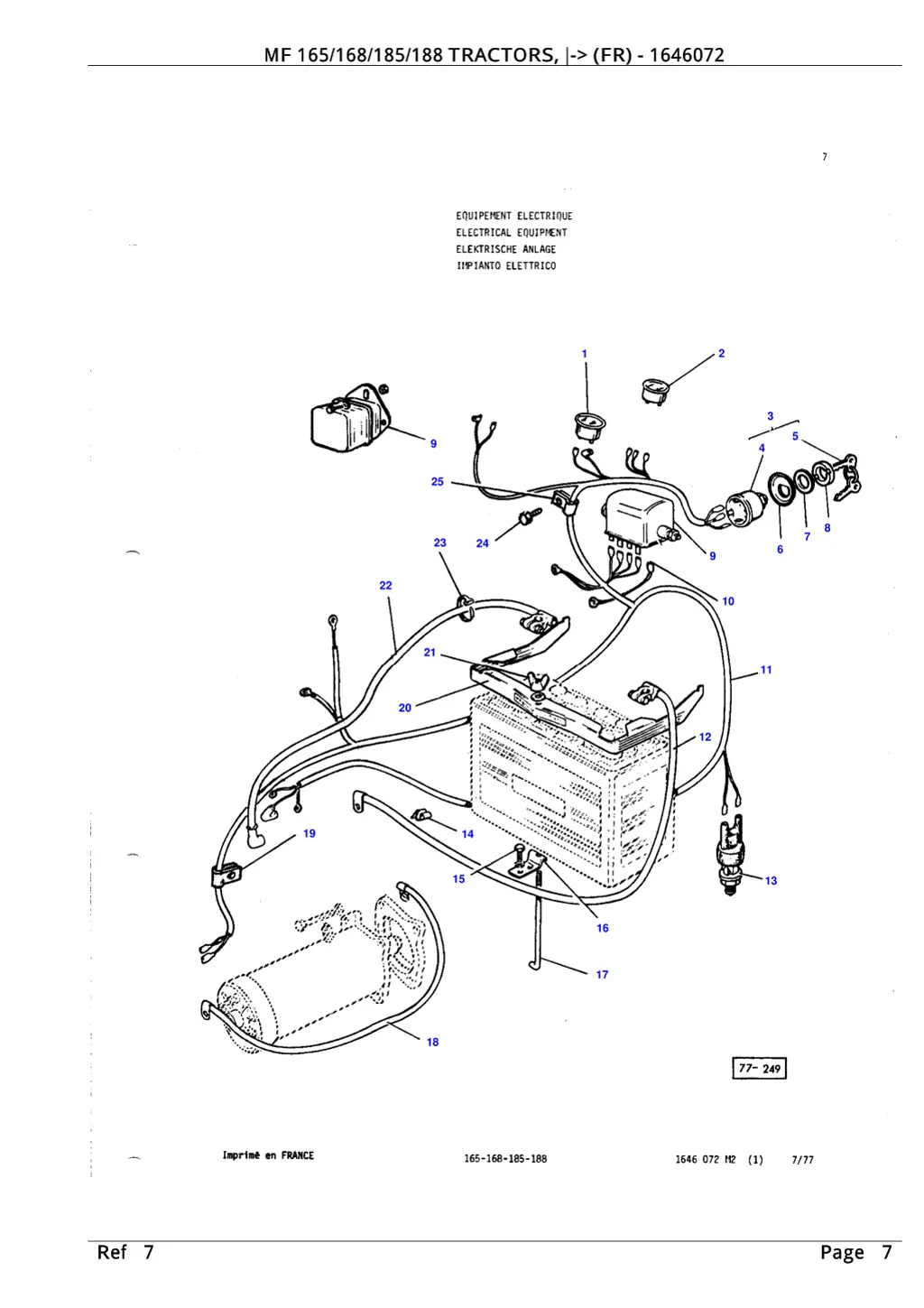 mf 165 168 185 188 tractors fr 1646072 1