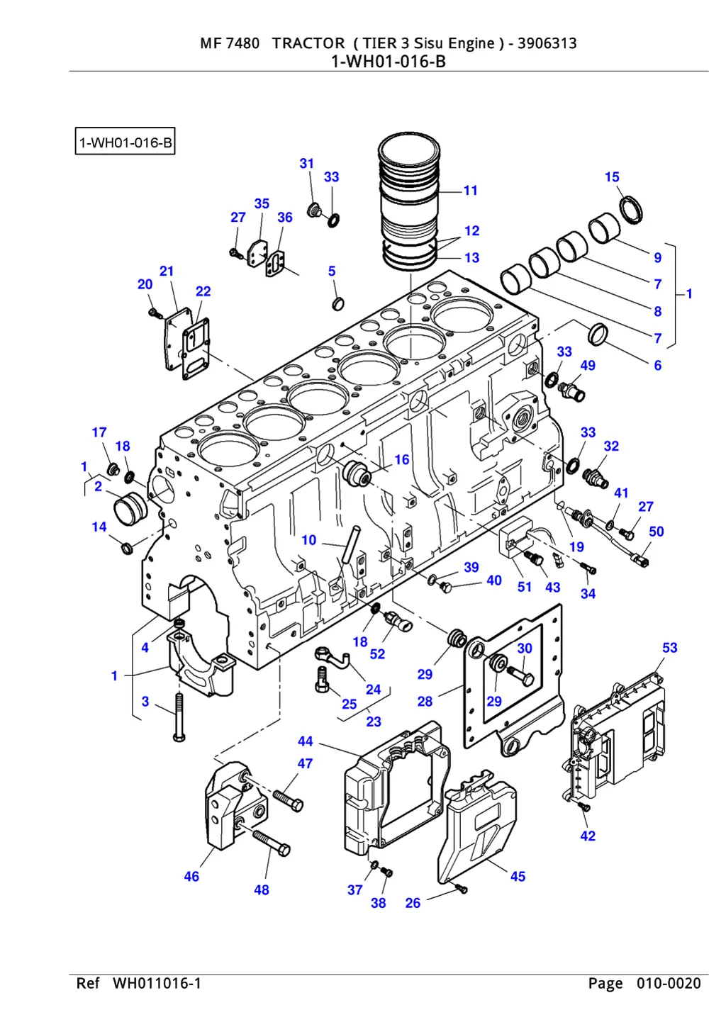 mf 7480 tractor tier 3 sisu engine 3906313 3