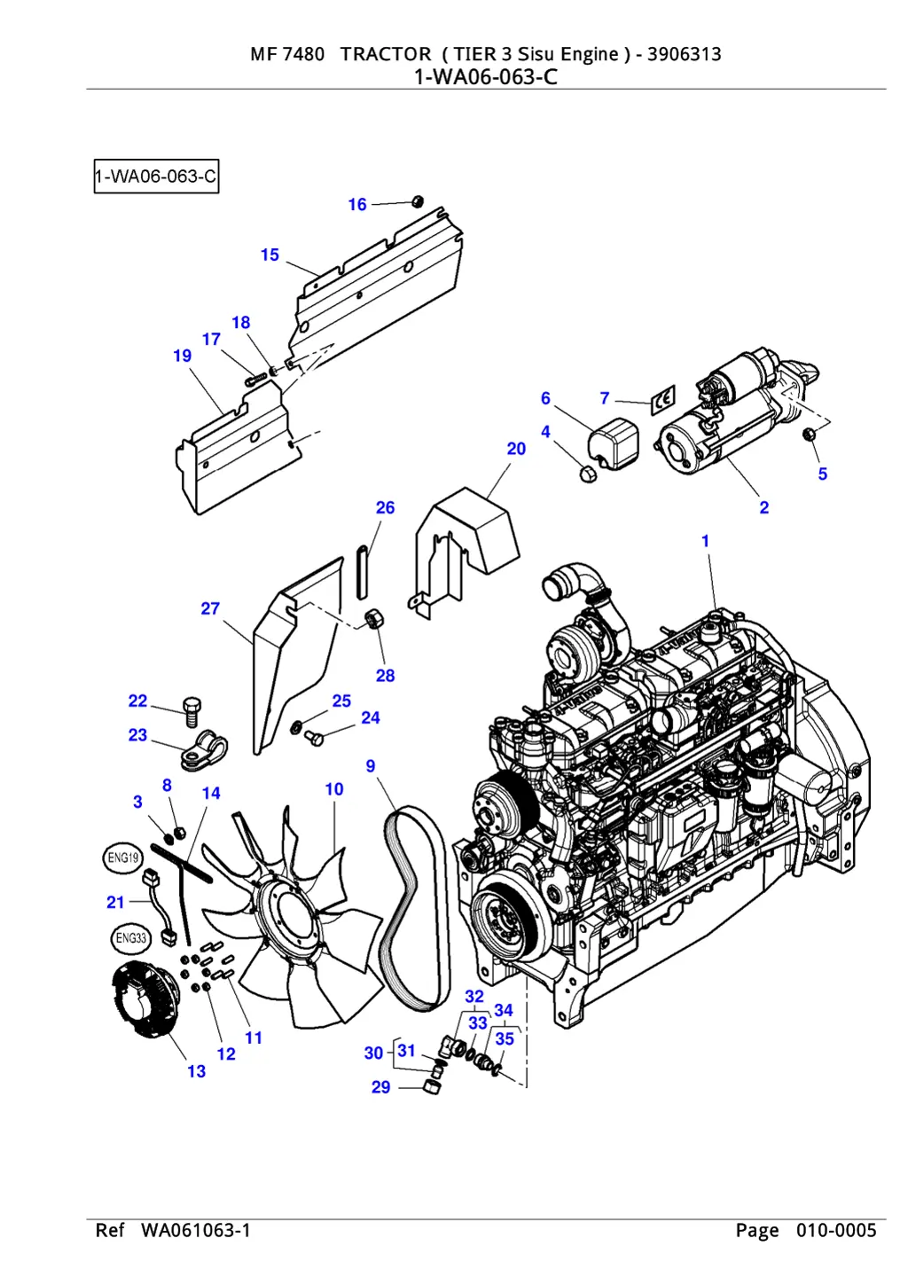 mf 7480 tractor tier 3 sisu engine 3906313