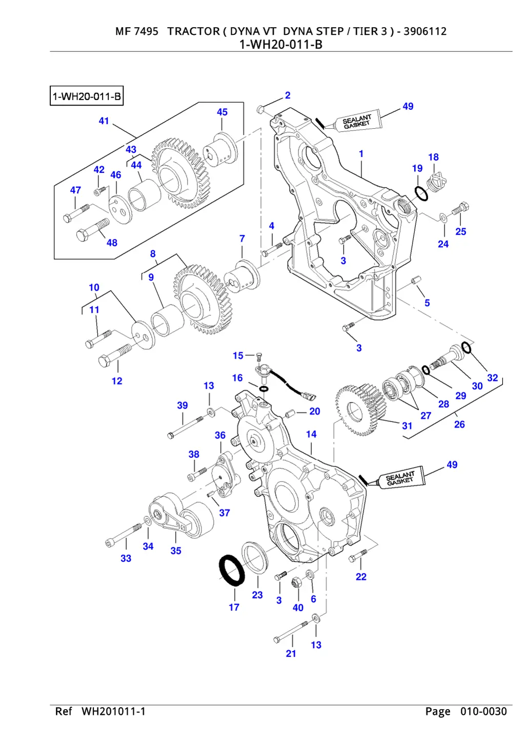 mf 7495 tractor dyna vt dyna step tier 3 3906112 5