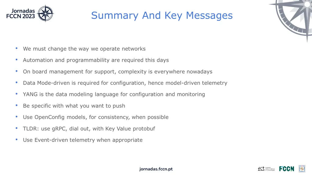summary and key messages