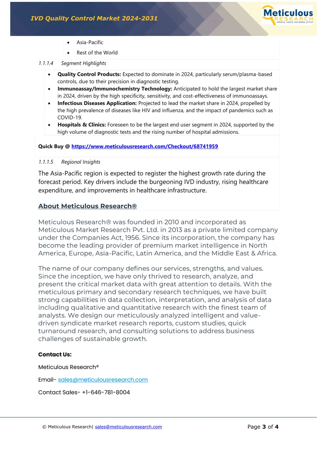 ivd quality control market 2024 2031 2