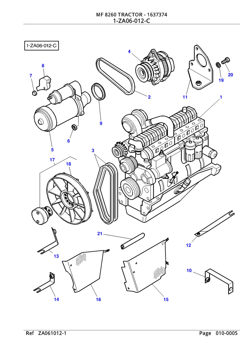 mf 8260 tractor 1637374 mf 8260 tractor 1637374