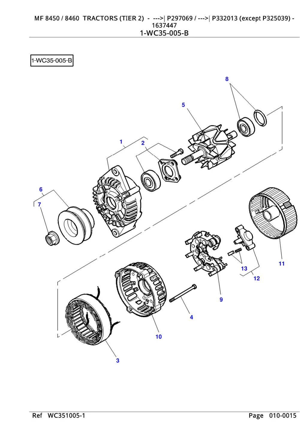 mf 8450 8460 tractors tier 2 p297069 p332013 2