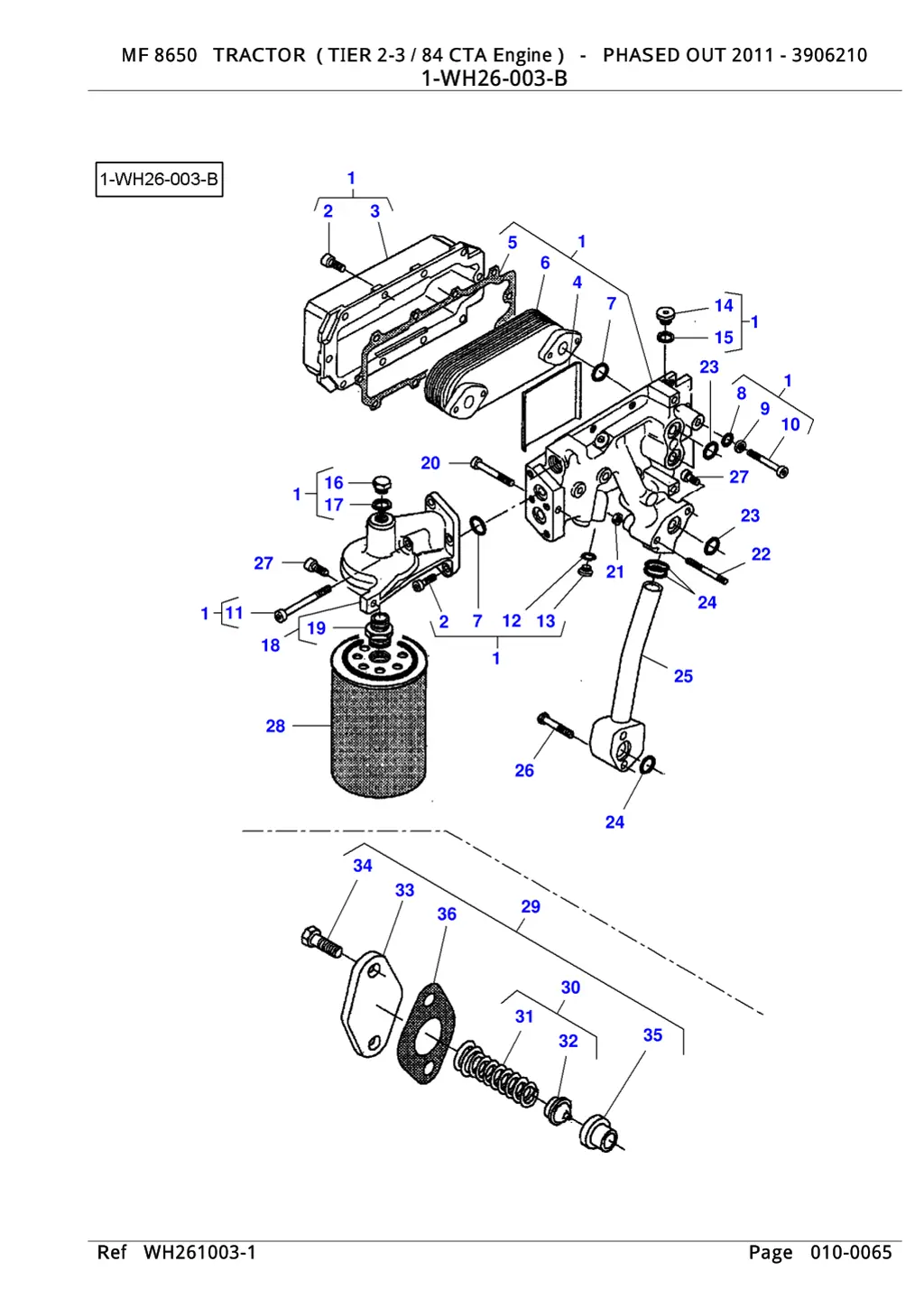 mf 8650 tractor tier 2 3 84 cta engine phased 12