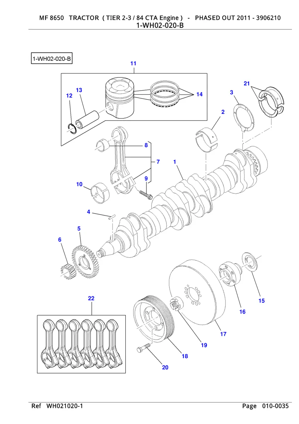 mf 8650 tractor tier 2 3 84 cta engine phased 6