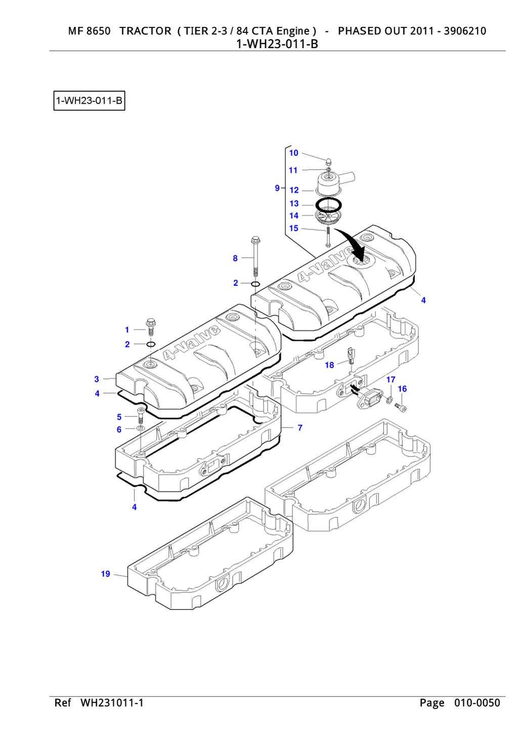 mf 8650 tractor tier 2 3 84 cta engine phased 9