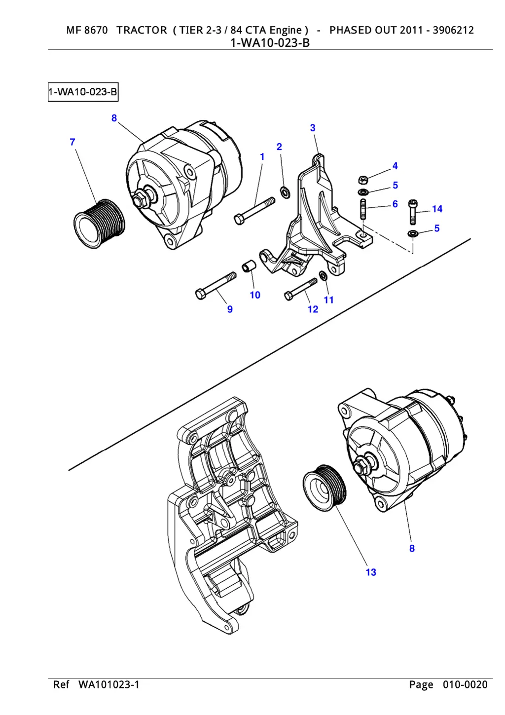 mf 8670 tractor tier 2 3 84 cta engine phased 3