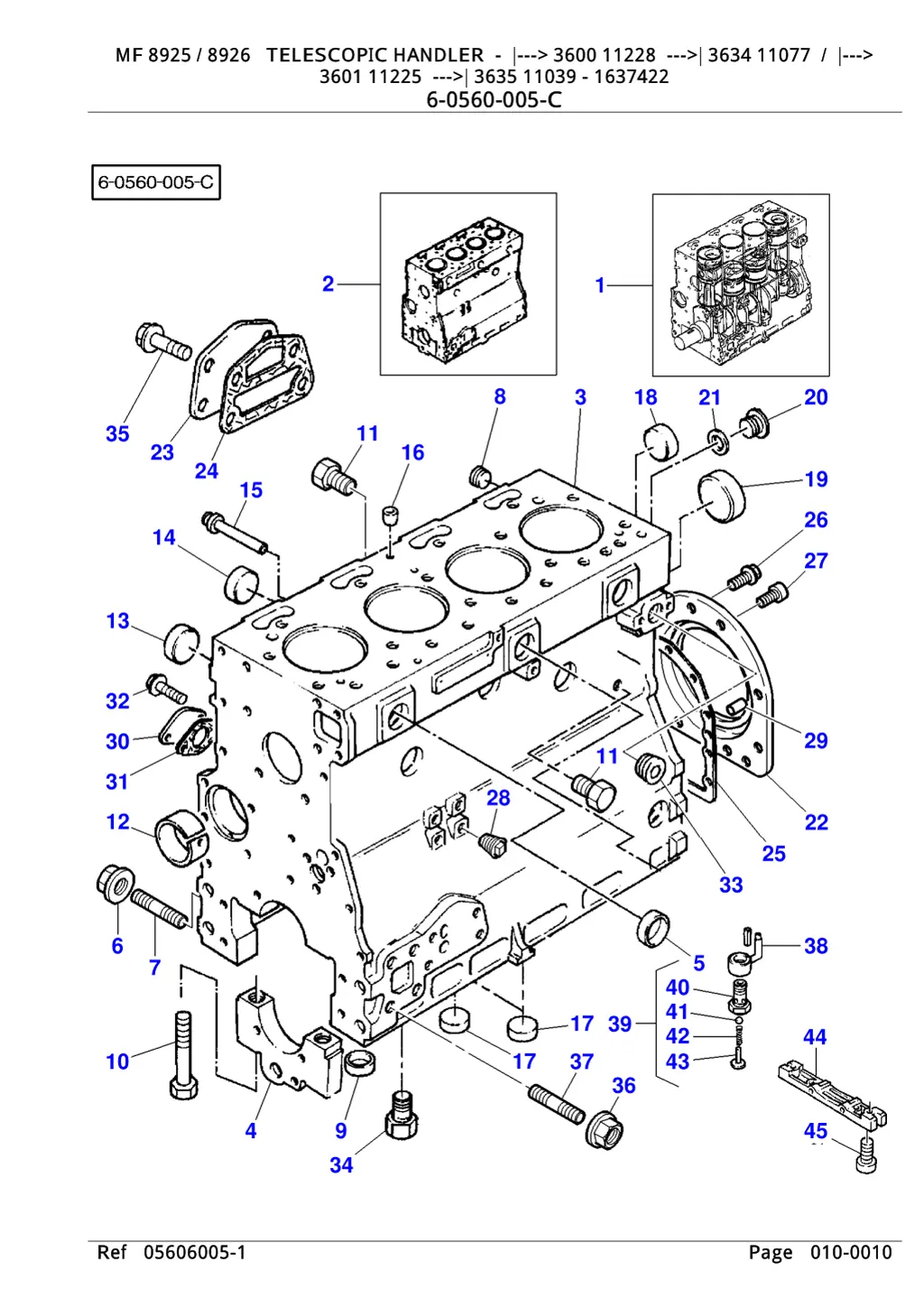 mf 8925 8926 telescopic handler 3600 11228 3634 1