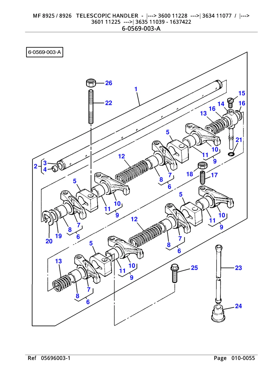 mf 8925 8926 telescopic handler 3600 11228 3634 10