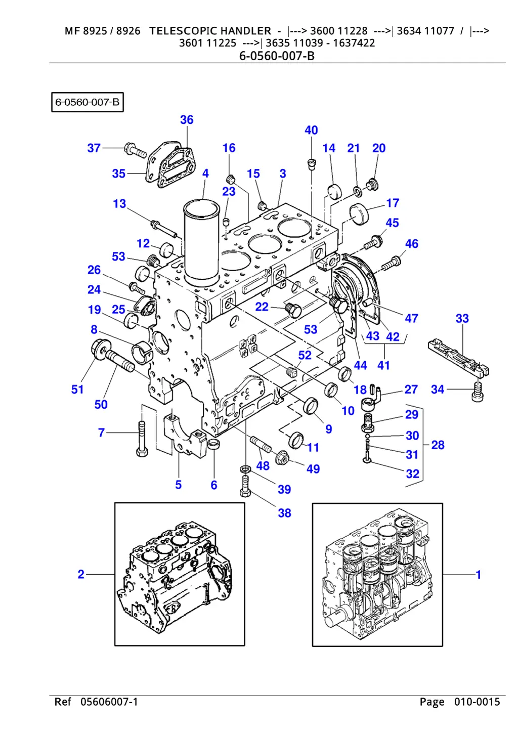 mf 8925 8926 telescopic handler 3600 11228 3634 2