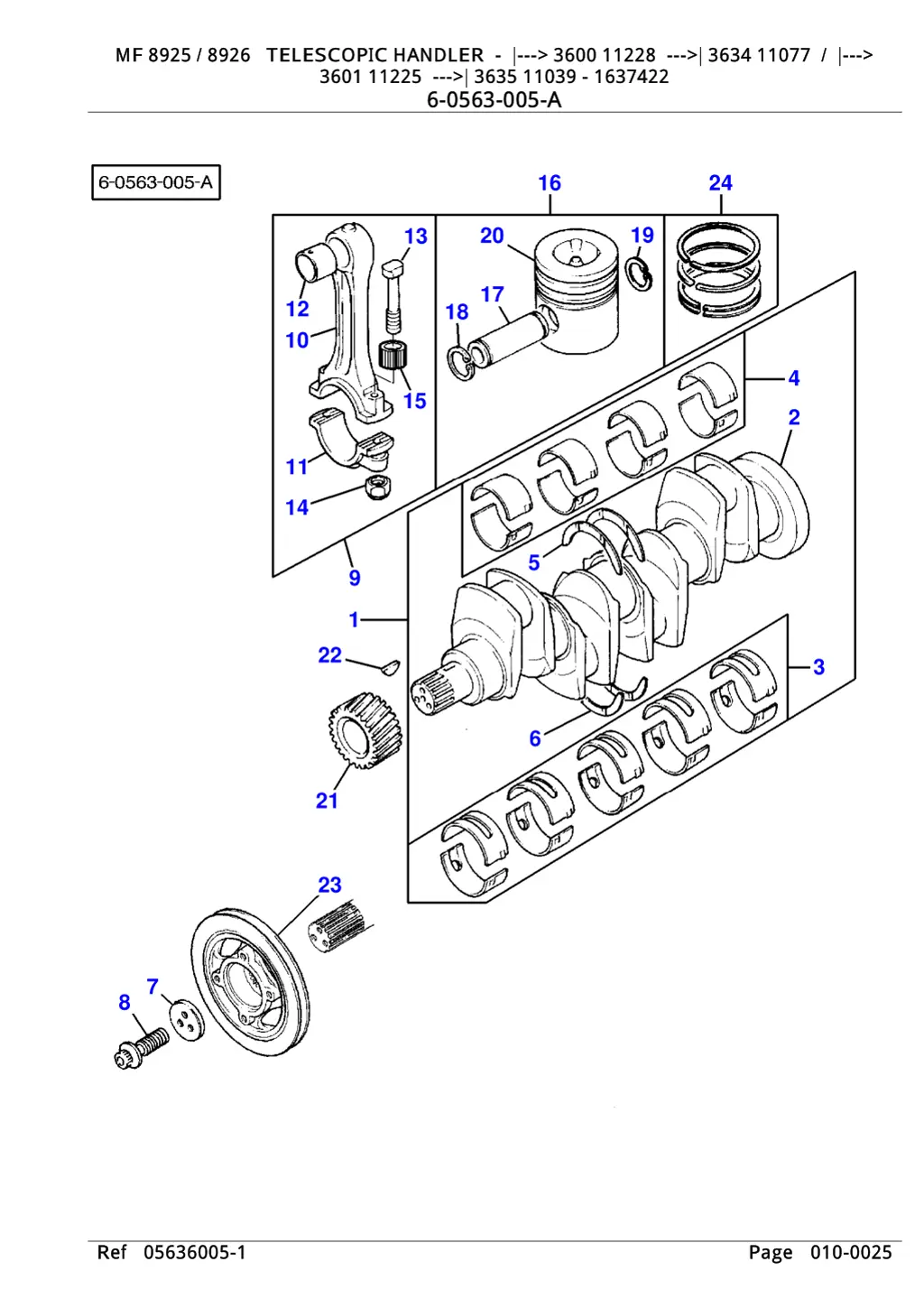 mf 8925 8926 telescopic handler 3600 11228 3634 4