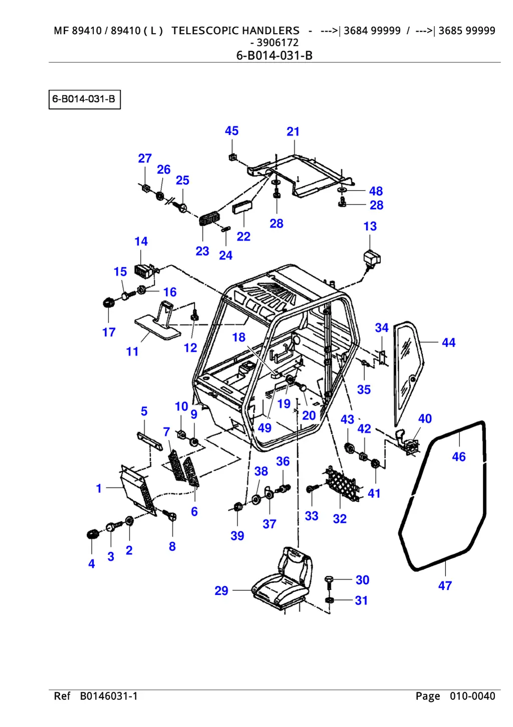 mf 89410 89410 l telescopic handlers 3684 99999 7