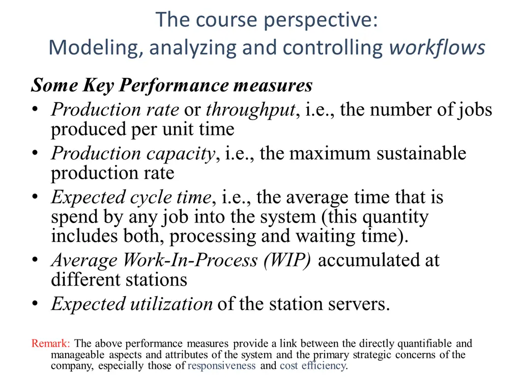 the course perspective modeling analyzing