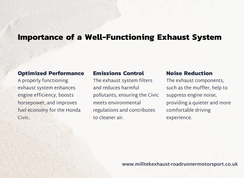 importance of a well functioning exhaust system