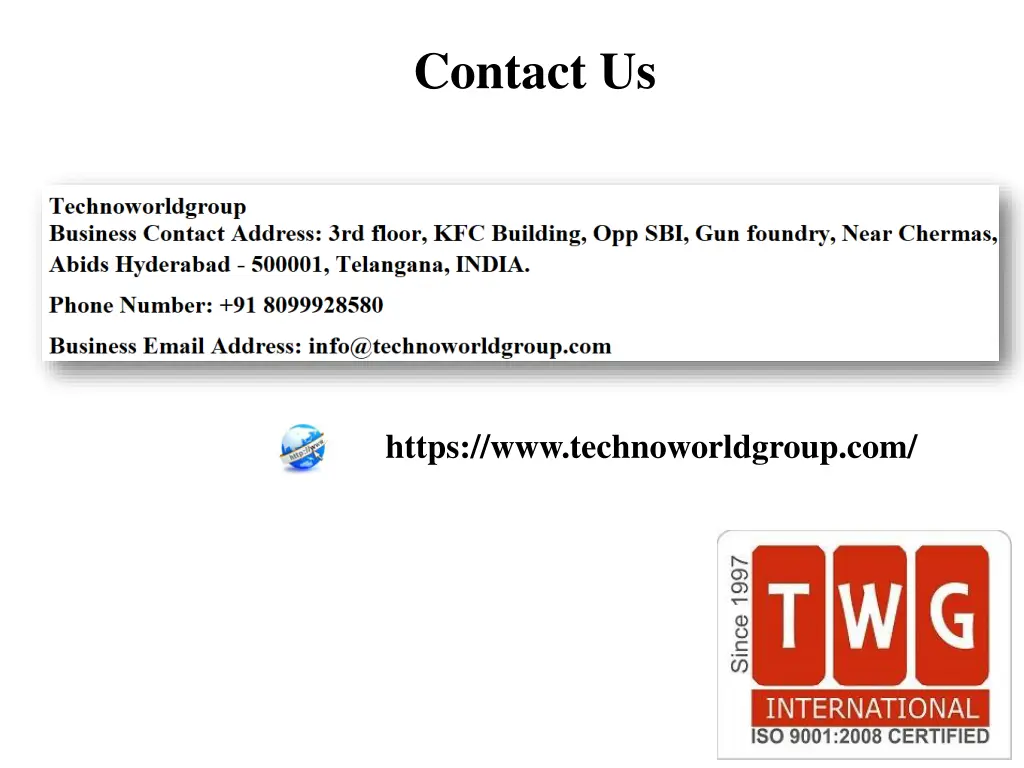 contact us