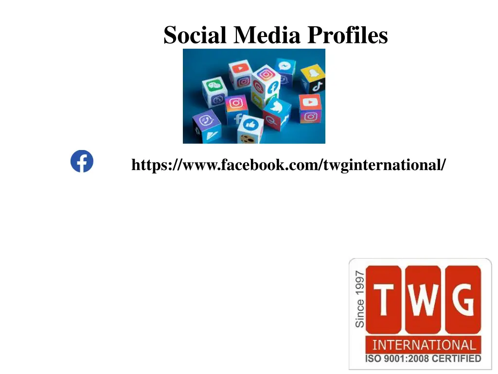 social media profiles