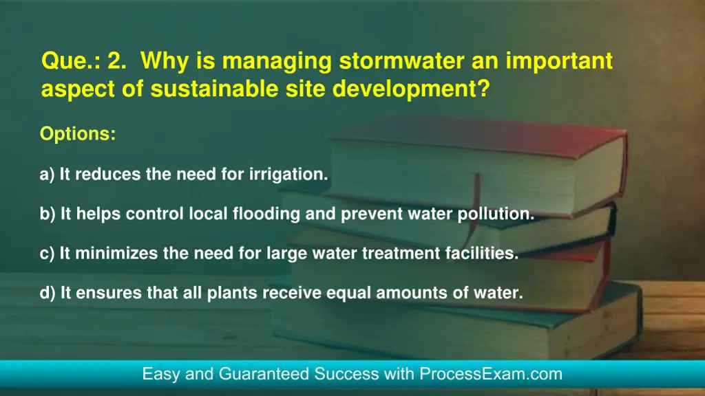 que 2 why is managing stormwater an important